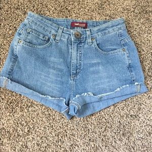Lee high waisted shorts size 8.